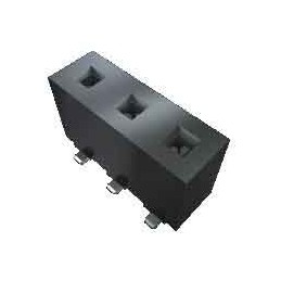 5 pcs - Samtec HPF Series Straight Through Hole Mount PCB Socket, 2-Contact, 1-Row, 5.08mm Pitch, Solder Termination