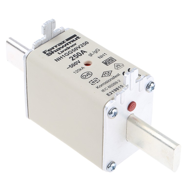 1 pcs - Mersen 250A NH Fuse, NH1, 500V ac