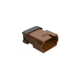 1 pcs : AT16-15PD-EK02 - Automotive Connectors 15 Position Receptacle, Pin, Keyed D, End Cap, Reduced Diameter Seal, Brown