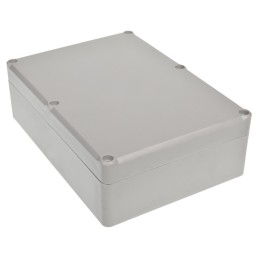 1 pcs - RS PRO Grey ABS Enclosure, IP67, IK09, Grey Lid, 176.8 x 125.95 x 56.65mm
