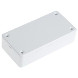 1 pcs - Hammond 1591 Series Grey Flame Retardant ABS Enclosure, IP54, Grey Lid, 100 x 50 x 25mm
