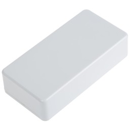 1 pcs - Hammond 1591 Series Grey Flame Retardant ABS Enclosure, IP54, Grey Lid, 100 x 50 x 25mm
