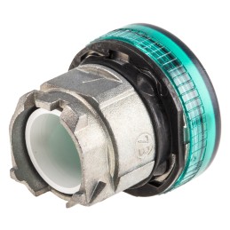 1 pcs - Schneider Electric Green Pilot Light Head, 22mm Cutout Harmony XB4 Series