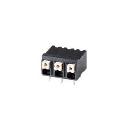1 pcs : TBLH10-508-06BK - Fixed Terminal Blocks Screwless, High Temperature, 5.08 mm pitch, Black with Gray Button