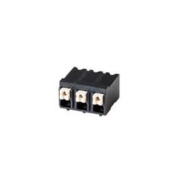 1 pcs : TBLH11-500-06BK - Fixed Terminal Blocks Screwless, High Temperature, 5.0 mm pitch, Black with Gray Button