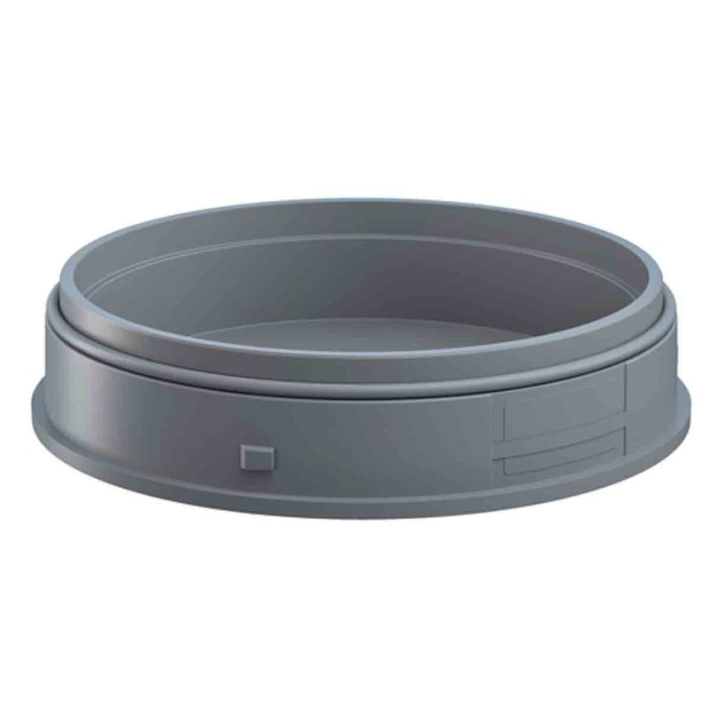 1 pcs - Werma IP66 Rated Grey Mounting Base