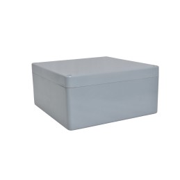 1 pcs - RS PRO Grey Fibreglass Reinforced Polyester Enclosure, IP66, Grey Lid, 255 x 250 x 160mm