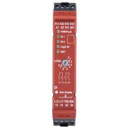 1 pcs - Rockwell Automation Dual-Channel Light Beam/Curtain, Safety Mat/Edge, Safety Switch/Interlock Safety Relay, 24V dc, 2