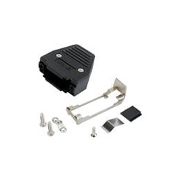 1 pcs : 165X11319XE - D-Sub Backshells MTLZD PLASTIC HOOD 9P W/JACK SCREW