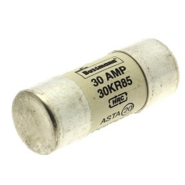 1 pcs - Eaton 30A Ceramic Cartridge Fuse, 23 x 57mm
