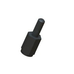 1 pcs : HTSN-M4-10-8-2 - Standoffs & Spacers Standoff,Thrd ML/Fem,Blk,10MM Spc, Standoff,Thrd ML/Fem,Black,