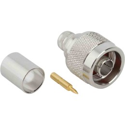 100 pcs - Amphenol RF N-Type Series, Plug Cable Mount N Connector, 50Ω, Crimp Termination, Straight Body