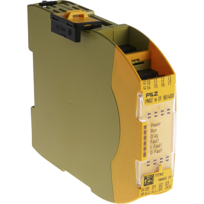 1 pcs - Pilz PNOZ m EF Series Input/Output Module, 8 Inputs, 4 Outputs, 24 V dc