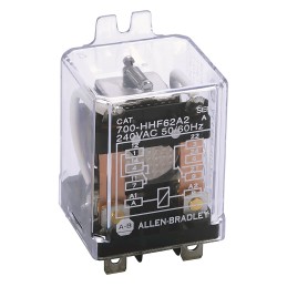 1 pcs - Rockwell Automation Flange Mount Non-Latching Relay, 120V ac Coil, 25A Switching Current, DPDT
