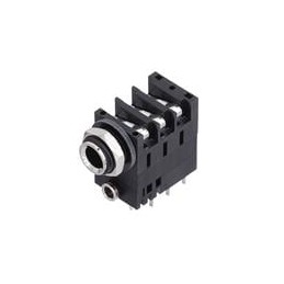 1 pcs : ACJS-MHD985 - Phone Connectors 1/4'Dualjack PIGYBAC HOR CHASSIS CONN