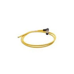 1 pcs : 21350300517010 - Sensor Cables / Actuator Cables M12 A-code 5-pin Angled male to open end, 1m, PVC yellow jacket