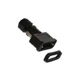 1 pcs : 967-025-010R011 - D-Sub Backshells IP67,25P STD/44P HD BACKSHELL,BK PLASTIC