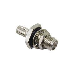 1 pcs : CONSMA014-R58 - RF Connectors / Coaxial Connectors SMA Fml Blkhd RMnt Crimp, O-Ring, RG58