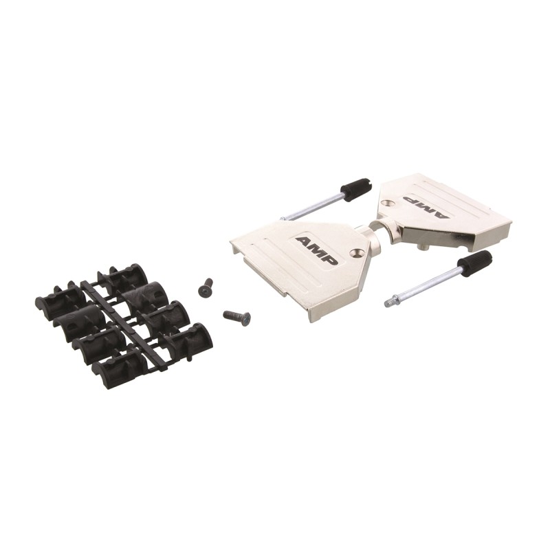 100 pcs - TE Connectivity ADK Series Zinc D Sub Backshell, 25 Way, Strain Relief