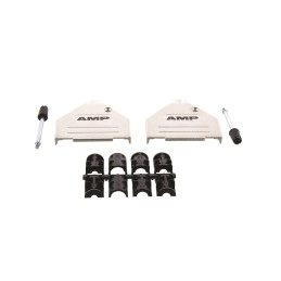 100 pcs - TE Connectivity ADK Series Zinc D Sub Backshell, 25 Way, Strain Relief