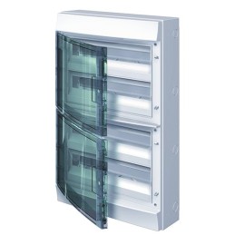 1 pcs - ABB 72 Way Plastic Consumer Unit, 125A, IP65 Mistral65