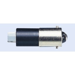 1 pcs - Marl White LED Indicator Lamp, 12V dc, BA9s Base, 4.9mm Diameter, 14000mcd