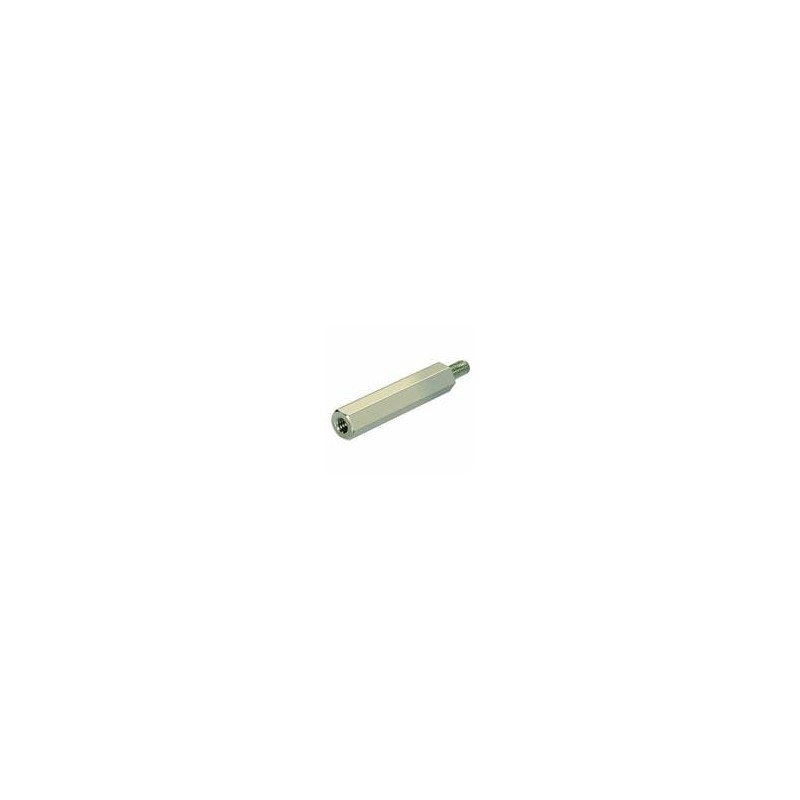 1 pcs : R40-3003002 - Standoffs & Spacers M4 x 30mm HEX 7mmA/F 8mm ML/FML NICKEL