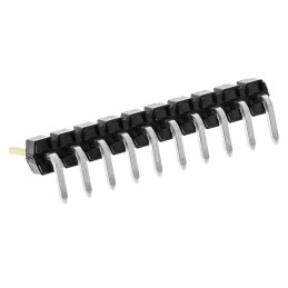 5 pcs - Molex C-Grid III Series Right Angle Through Hole Pin Header, 10 Contact(s), 2.54mm Pitch, 1 Row(s), Unshrouded