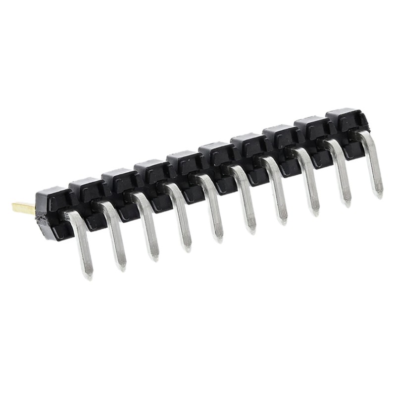 5 pcs - Molex C-Grid III Series Right Angle Through Hole Pin Header, 10 Contact(s), 2.54mm Pitch, 1 Row(s), Unshrouded