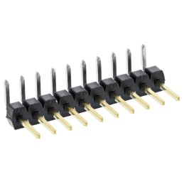 5 pcs - Molex C-Grid III Series Right Angle Through Hole Pin Header, 10 Contact(s), 2.54mm Pitch, 1 Row(s), Unshrouded