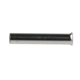 100 pcs - RS PRO Crimp Bootlace Ferrule, 10mm Pin Length, 1.7 mm, 2.2 mm Pin Diameter, 1mm² Wire Size