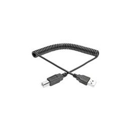 1 pcs : U022-006-COIL - USB Cables / IEEE 1394 Cables Hi-Speed USB 2.0-USB B Coiled A-B M/M 6'