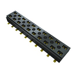 5 pcs - Samtec CLT Series Straight Surface Mount PCB Socket, 12-Contact, 2-Row, 2mm Pitch, Solder Termination