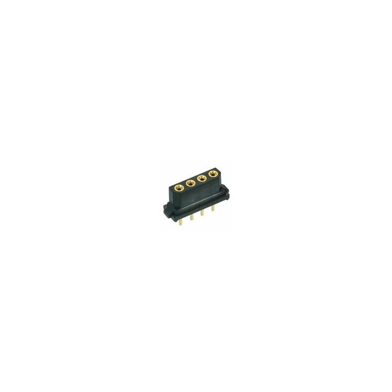 1 pcs : M80-8400445 - Headers & Wire Housings 4 POS SIL FEMALE VERT GOLD