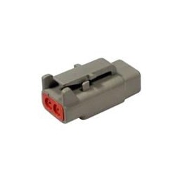 1 pcs : DTM06-2S - Automotive Connectors DTM 2 Way Plug