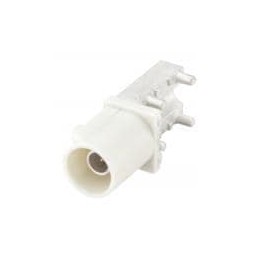 1 pcs : 59S2AQ-40MT5-B_1 - RF Connectors / Coaxial Connectors Plug PC-Board SMD Right Angle B White