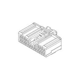1 pcs : ATLCPB-21B-2AY - Automotive Connectors 21 Ckt YLW FEM HSG CPA Red