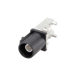 1 pcs : 59S2AQ-40MT5-A_1 - RF Connectors / Coaxial Connectors Plug PC-Board SMD Right Angle A Black