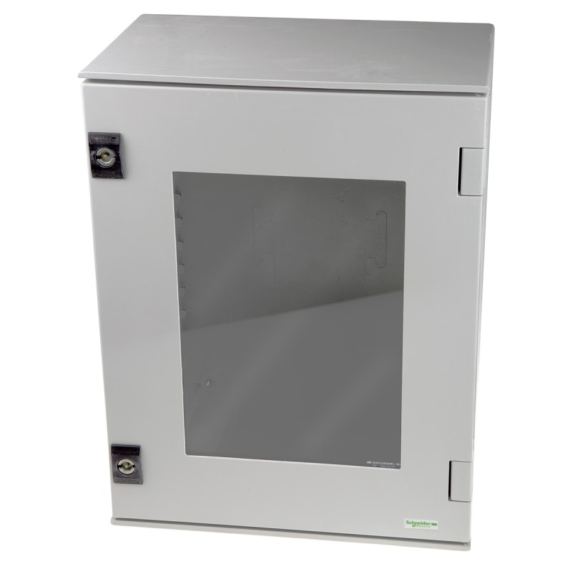 1 pcs - Schneider Electric Thalassa PLM Series Polyester Wall Box, IP66, Viewing Window, 747 mm x 536 mm x 300mm