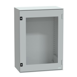 1 pcs - Schneider Electric Thalassa PLM Series Polyester Wall Box, IP66, Viewing Window, 747 mm x 536 mm x 300mm