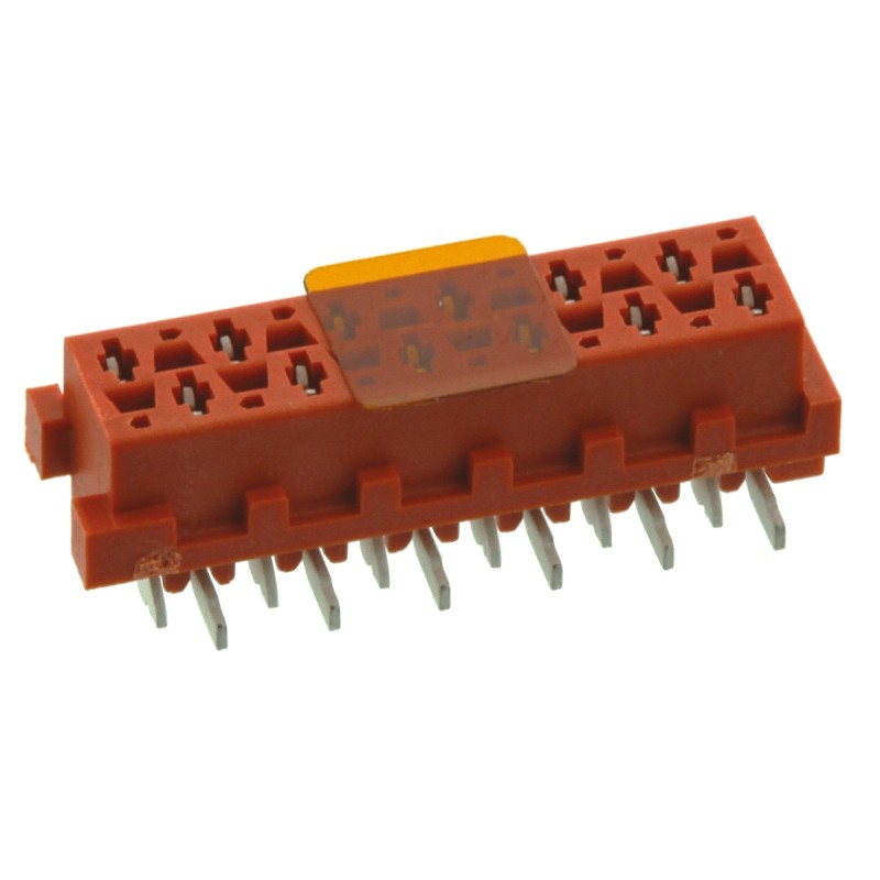 5 pcs - TE Connectivity Micro-MaTch Series Straight Surface Mount PCB Socket, 12-Contact, 2-Row, 2.54mm Pitch, Solder