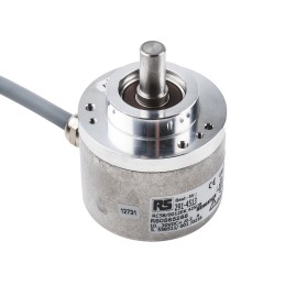 1 pcs - Hengstler AC58 Series Absolute Absolute Encoder, Gray, SSI Signal, Solid Type, 10mm Shaft