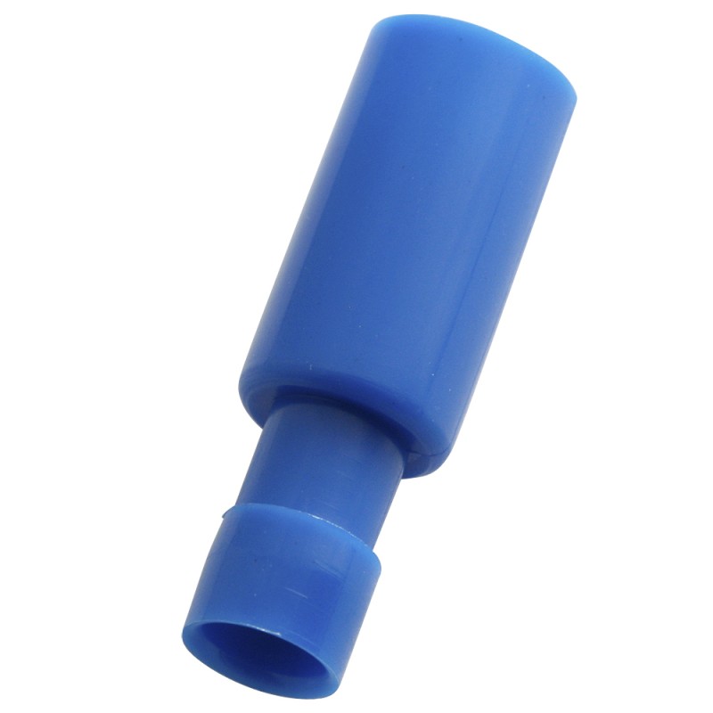 100 pcs - RS PRO Insulated Male Crimp Bullet Connector, 1.5mm² to 2.5mm², 16AWG to 14AWG, 4mm Bullet diameter, Blue