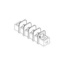 1 pcs : 38721-6702 - Barrier Terminal Blocks .375 PCB 2P SINGLE Quick connect style