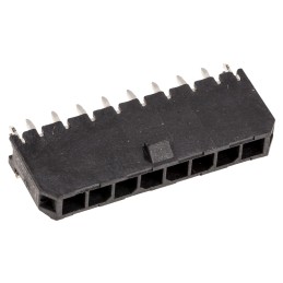 5 pcs - Molex Micro-Fit 3.0 Series Straight Through Hole PCB Header, 8 Contact(s), 3.0mm Pitch, 1 Row(s), Shrouded