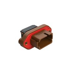 1 pcs : AT16-18PD-PM11 - Automotive Connectors 18 Position Panel Mo acle, Keyed D, Brown
