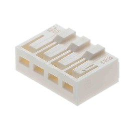 100 pcs - Molex, 212415 Female Crimp Connector Housing, 2.5mm Pitch, 4 Way, 1 Row Right Angle