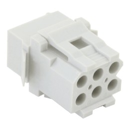 5 pcs - Souriau, SMS Female Connector Housing, 6 Way, 2 Row