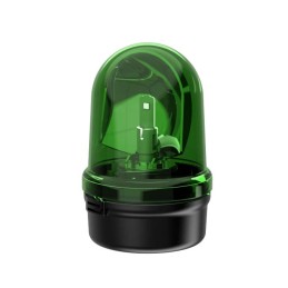 1 pcs - Werma 885 Series Green Rotating Beacon, 115 - 230 V, Base Mount, LED Bulb