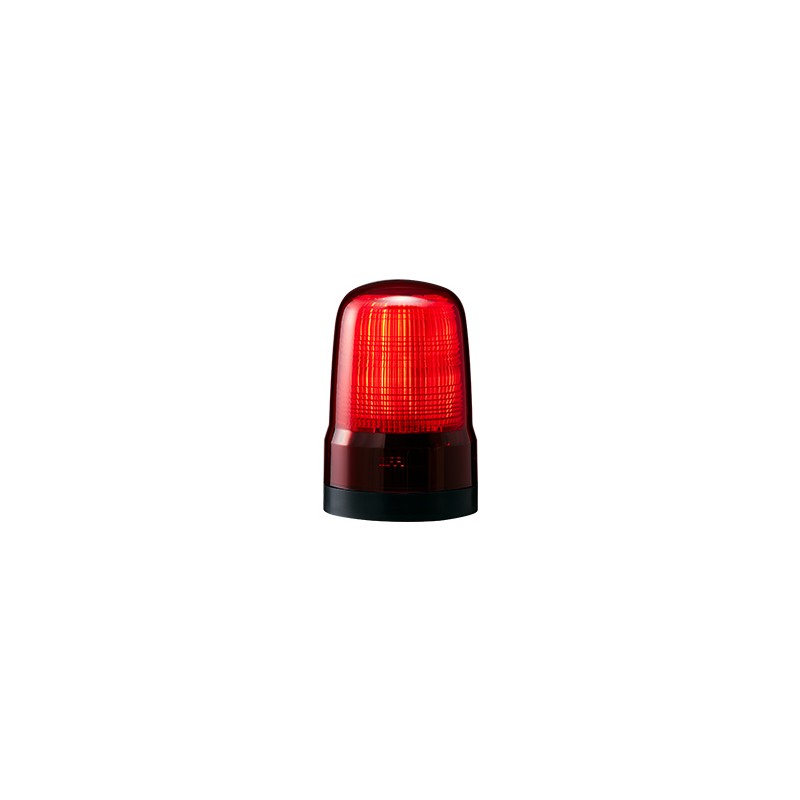 1 pcs - Patlite SF Series Red Multiple Effect Beacon, 12-24 VDC, Base Mount, LED Bulb, IP66